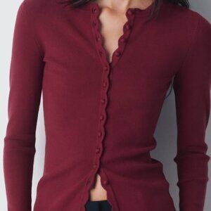 NWT Aritiza SHELLY Cardigan Juicy Rose M